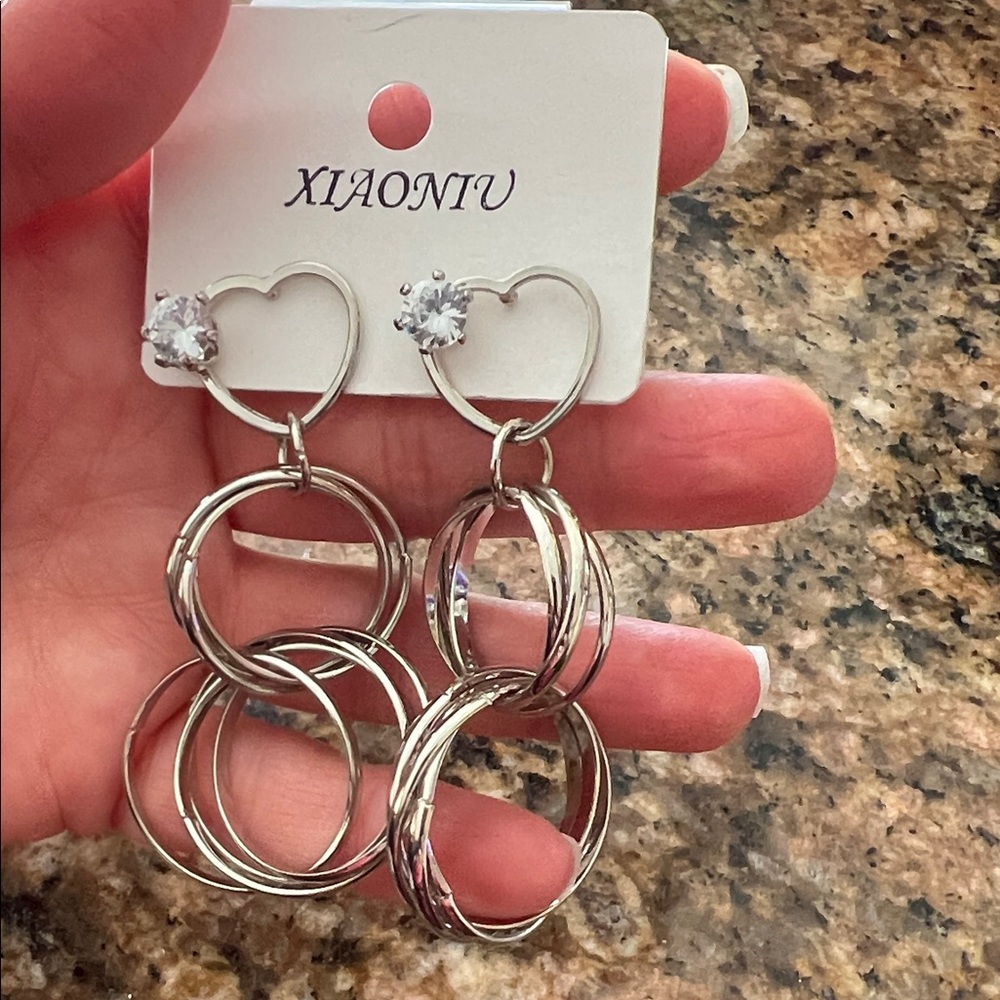Silver Multi-Hoop Earrings